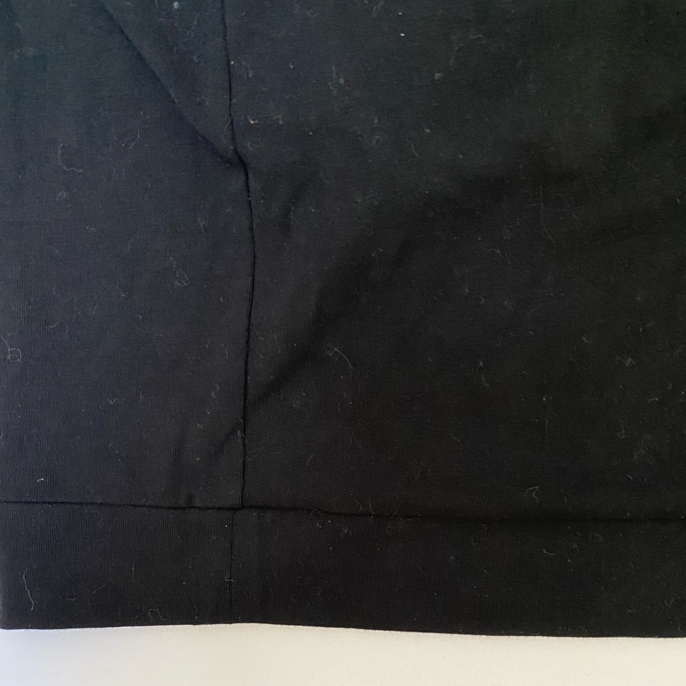 Eileen Fisher Traceable Organic Cotton Jersey RaglanSleeve Dress/Tunic Black XXS - Picture 4 of 8